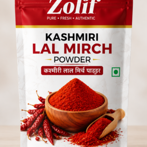 ZOLIF Kashmiri Lal Mirch Powder 100g - Premium Quality Kashmiri Chilli Powder